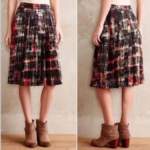 Anthropologie Abstract Skirt